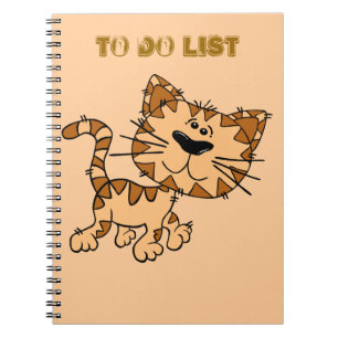 To do list note book. spiral notebook