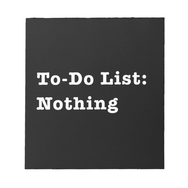 To-Do List: Nothing Notepad (Front)