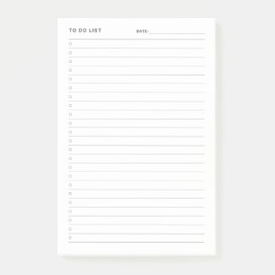 To Do List Post-It Notes