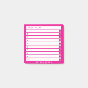 To Do List Post-it Notes