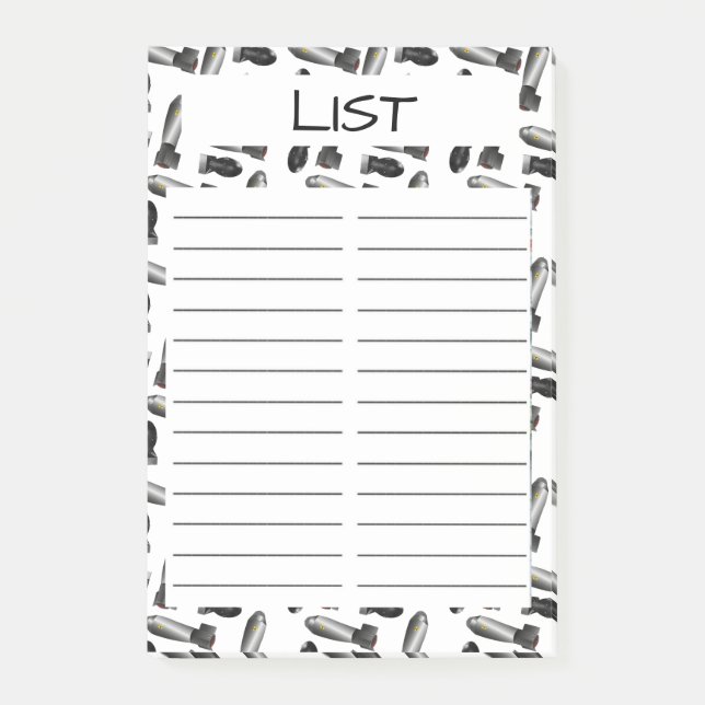 TO DO LIST  POST-IT NOTES (Front)