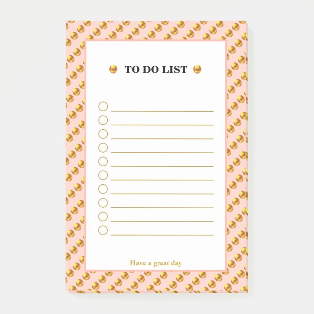 To Do List Post-it Notes (Front)