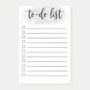 to do list post it notes with watercolour