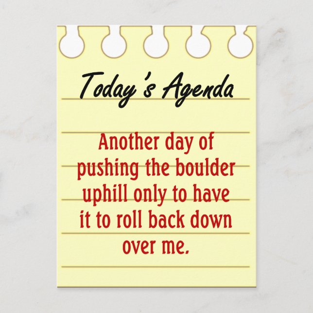 To Do List Postcard (Front)