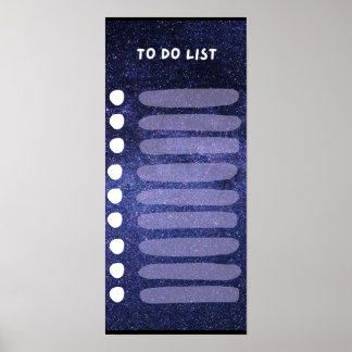 To do list space design Poster