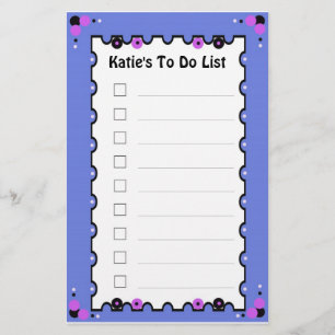 To Do List Stationery