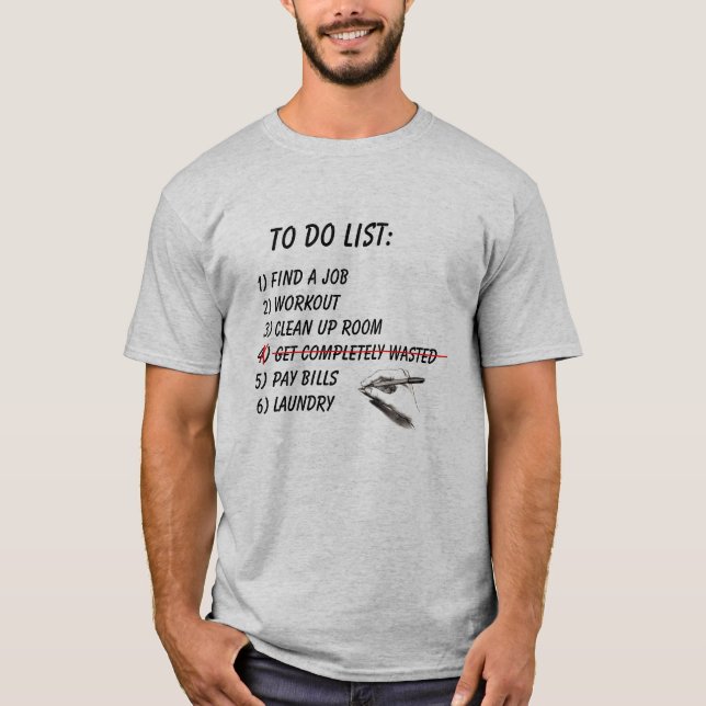 To Do List T-Shirt (Front)