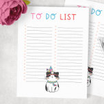 To Do List Tribal Cat  Notepad<br><div class="desc">Keep up with your daily tasks with this adorable cat theme to do list.  There are plenty of spaces to list it all. Great for teachers,  students,  busy moms,  etc.</div>