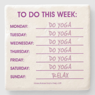 TO DO LIST: YOGA STONE COASTER