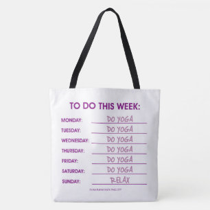 TO DO LIST: YOGA TOTE BAG