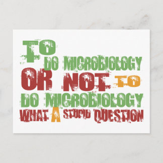 To Do Microbiology Postcard