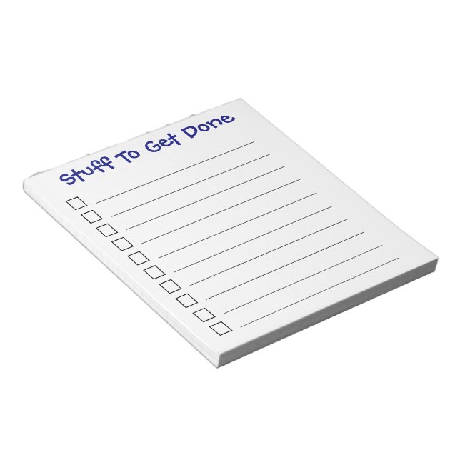 "To Do" Notepad (Angled)
