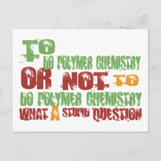To Do Polymer Chemistry Postcard