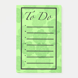 To Do Rounded Succulents Post-it Notes