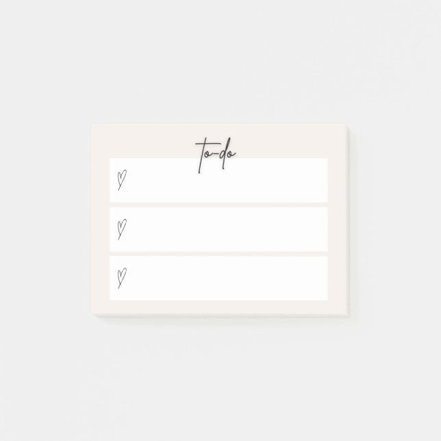 “To-Do” Sticky Note – Minimal Neutral Design (Front)