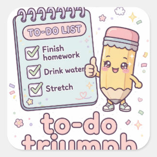 To-Do Triumph Cute Checklist Sticker
