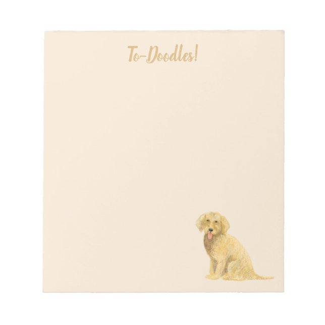 To-doodles golden doodle notepad (Front)