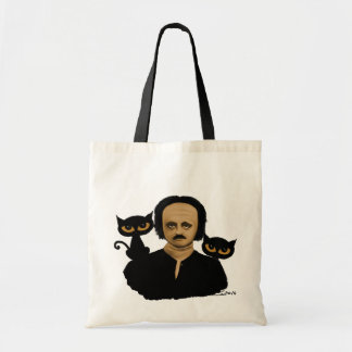 to edgar they allan poe tote bag