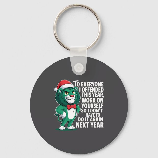 To Everyone I Offended This Year Funny Sarcastic H Key Ring (Front)