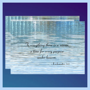 To Everything There is a Season Memorial Service Programme