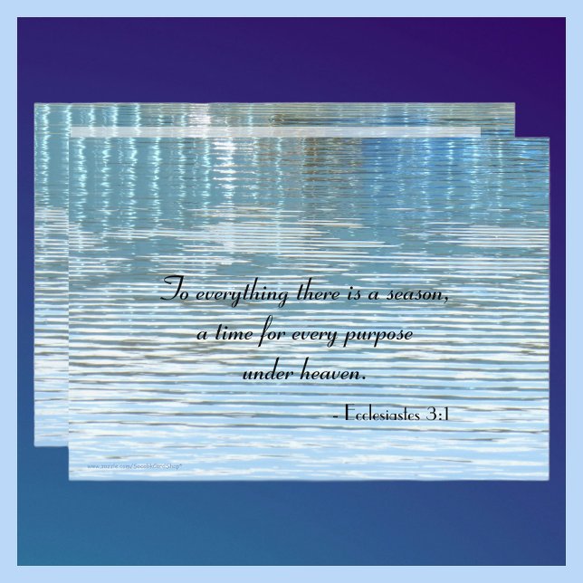 To Everything There is a Season Memorial Service Programme (Creator Uploaded)