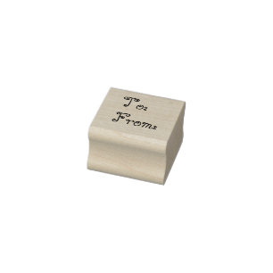 To from rubber stamp, from stamp, to stamp