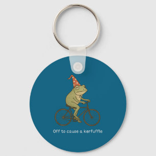 To Funny Off Cause Kerfuffle Meme Frog Key Ring