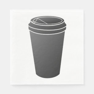 To Go Cup Black Gradient (Paper To-Go) Napkin