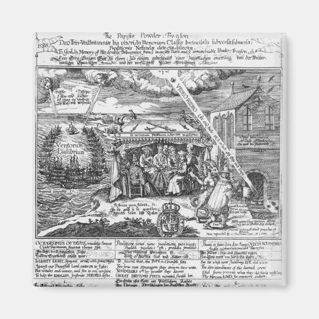 To God, in Memory of his Double Deliverance Magnet (Front)