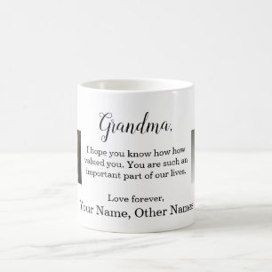 To Grandma Personalised Message and Photos Coffee Mug