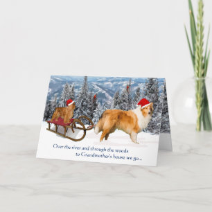 To Grandmother’s House Christmas Holiday Card