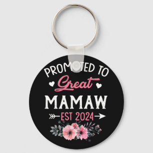 To Great Mamaw Est 2024 Flower  Key Ring