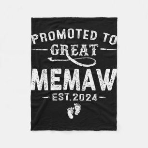 To Great Memaw 2024 Mothers Day First Time Mum  Fleece Blanket