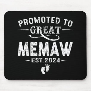 To Great Memaw 2024 Mothers Day First Time Mum  Mouse Pad