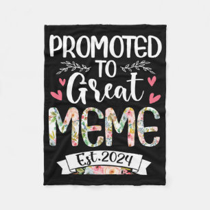 To Great Meme Est 2024 Mothers Day  Fleece Blanket