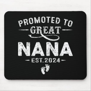 To Great Nana 2024 Mothers Day First Time Mum Mouse Pad