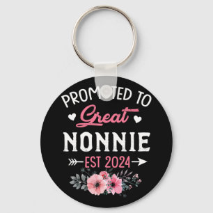 To Great Nonnie Est 2024 Flower Key Ring
