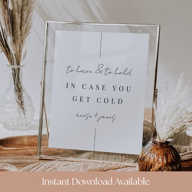 “To Have and To Hold” 8x10 Wedding Blanket Sign (Creator Uploaded)