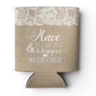 To Have and To Hold Burlap Lace Monogram Wedding