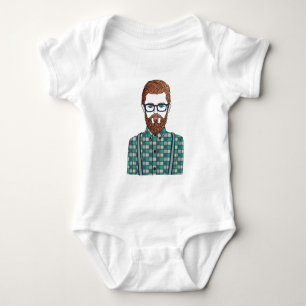 to hipster baby bodysuit
