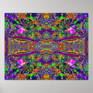 "To India, With Love" Psychedelic Abstract Art Poster