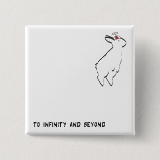 TO INFINITY 15 CM SQUARE BADGE