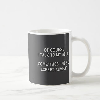 To Joke Sarcastic Course Talk Myself Coffee Mug