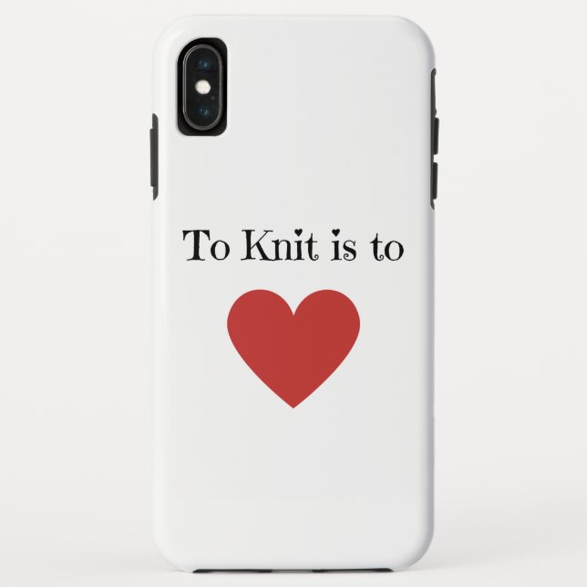 To Knit is to Love - Case-Mate iPhone Case (Back)