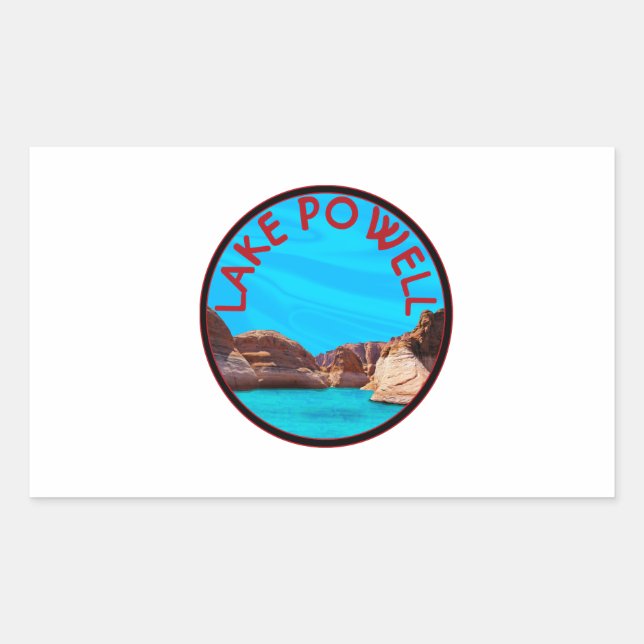 To Lake Powell Rectangular Sticker (Front)