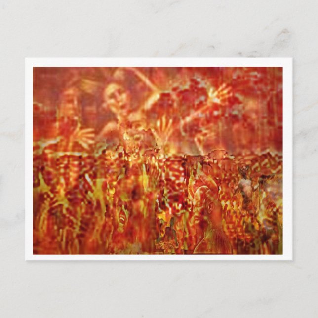 To Late For Prayer Postcard (Front)