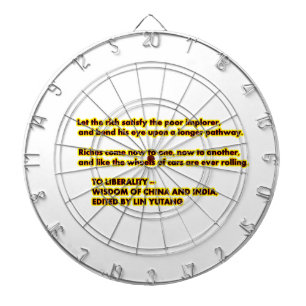TO LIBERALITY Yellow Red2 Words to Live By jGibne Dartboard