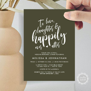 To Love Laughter and Happily Ever After Invitation