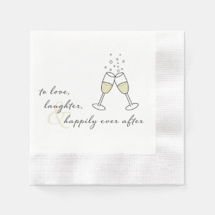 To Love, Laughter, & Happily Ever After Napkin