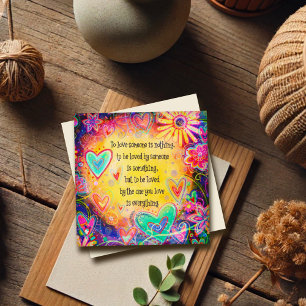 To Love Someone Quote Pretty Floral Valentine